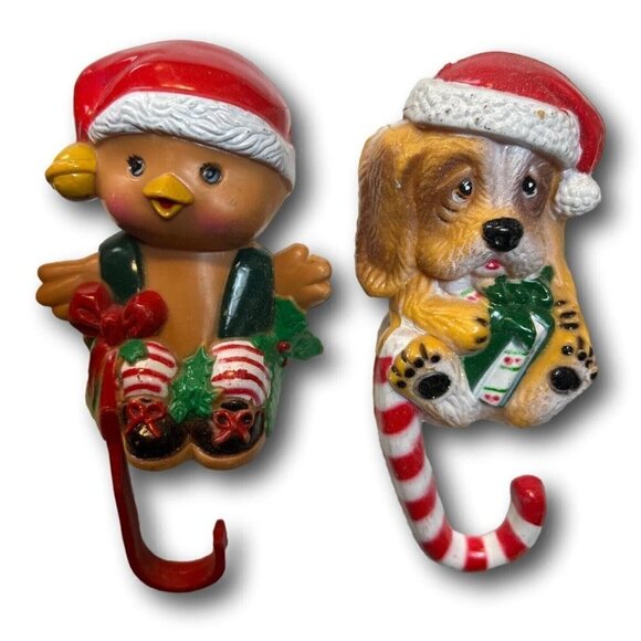 Vintage Disney Christmas Stocking Hanger Holder by Holpro Set x 5 Mickey Mouse - Picture 4 of 5